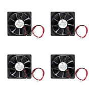 4Pcs DC Brushless Cooling PC Computer Fan 12V 8020s 80x80x20mm 0.15A 2 Pin Wire
