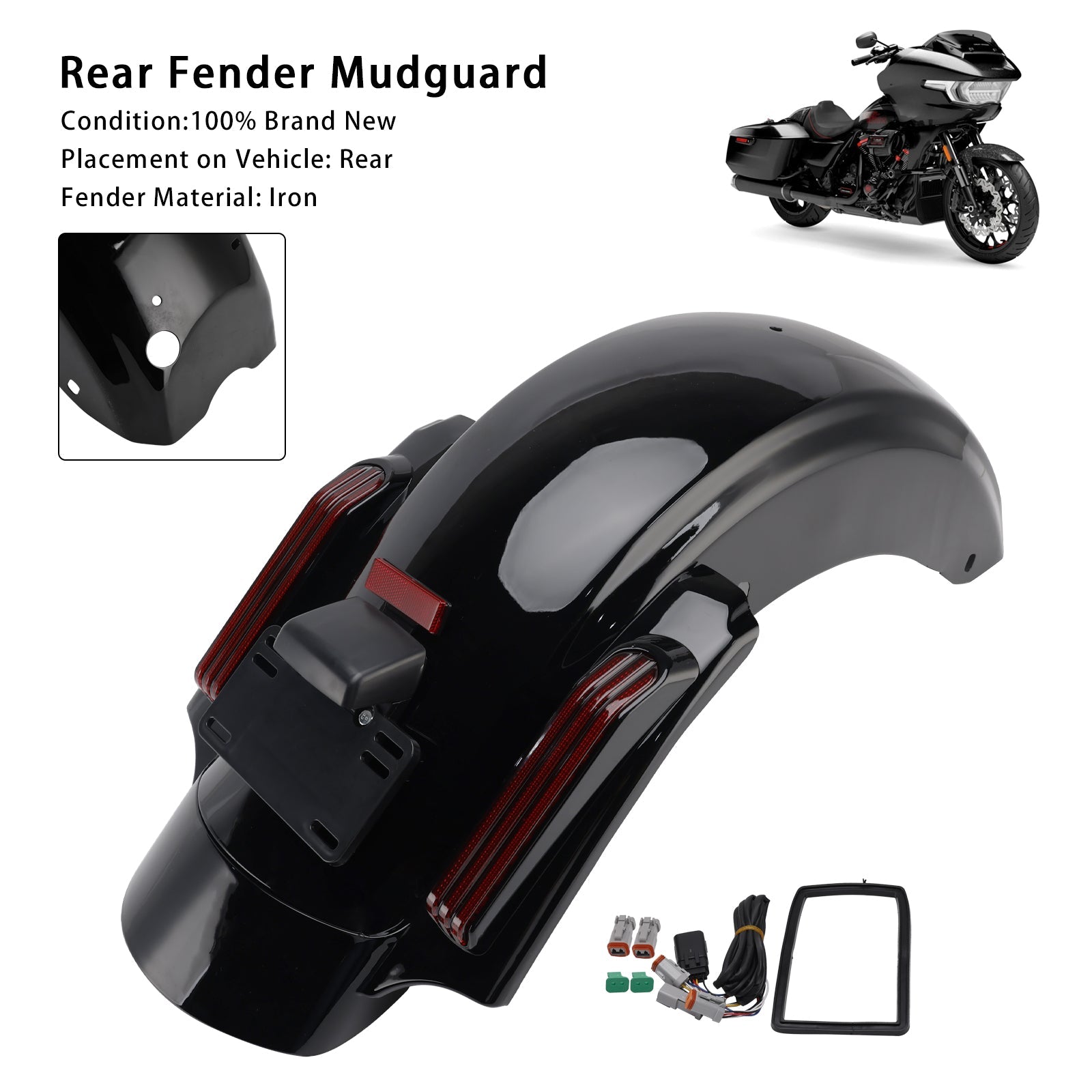 2024-2025 Harley Touring Road Glide FLTRX Rear Fender System