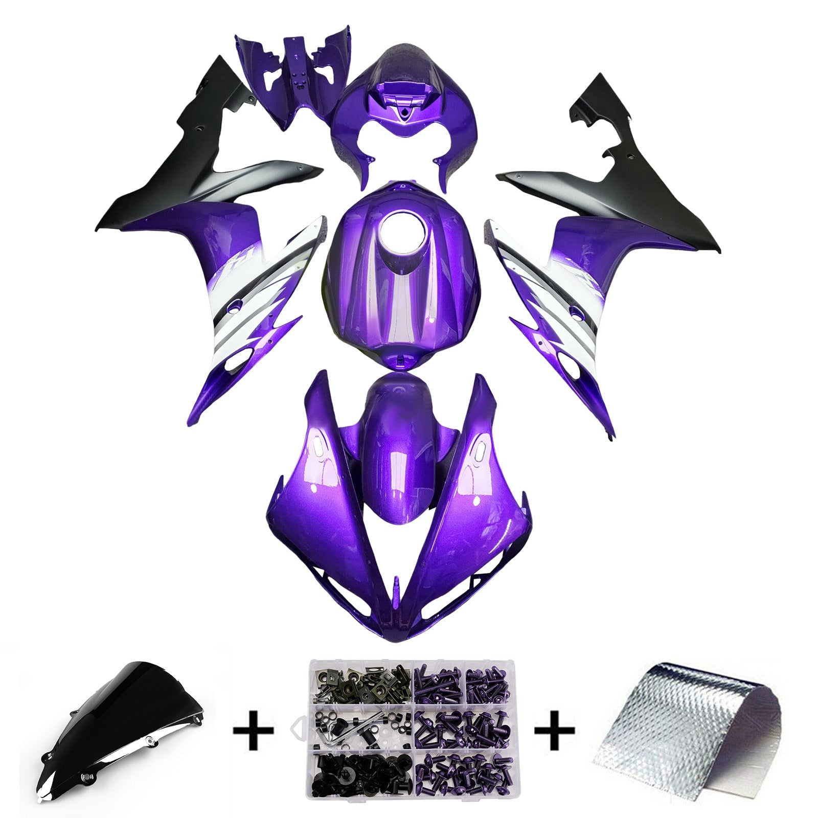 Injection Fairing Kit Bodywork Plastic ABS For Yamaha YZFR1 YZF-R1 2004-2006
