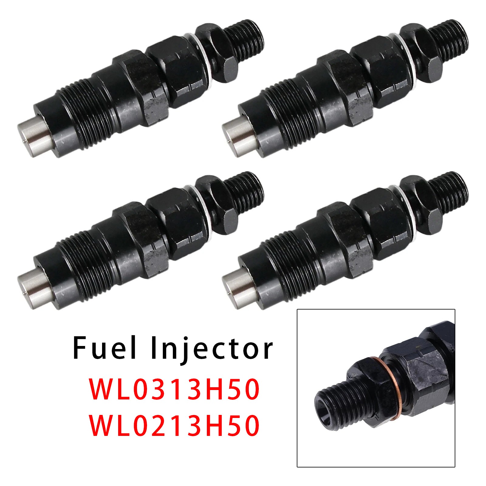 4Pcs Fuel Injector For Mazda BT50 2.5 B-Series Ford Courier 2.5L WL0213H50