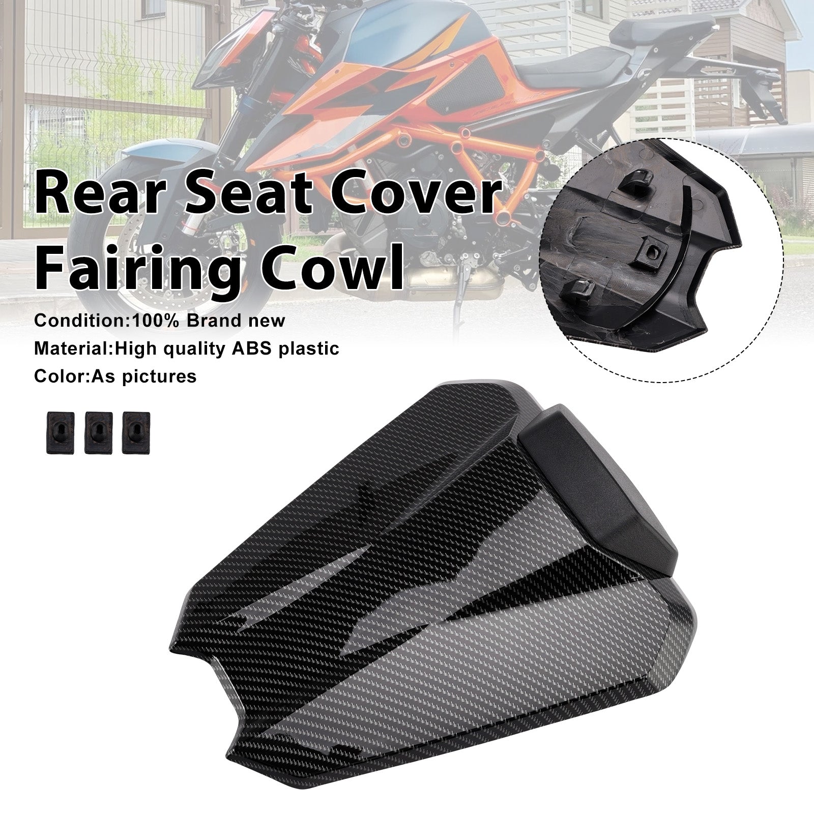 2020-2023 For 1290 Super Duke R Rear Pillion Seat Cover Fairing Cowl