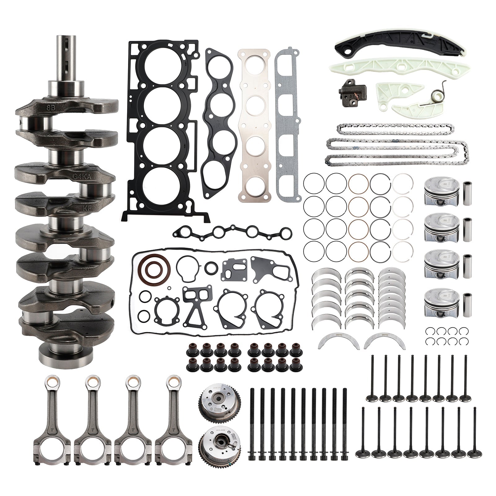 Hyundai KIA G4KF 2.0T Engine Rebuild Kit Crankshaft Con Rods Timing 231112G430 234102G400 (Copy)