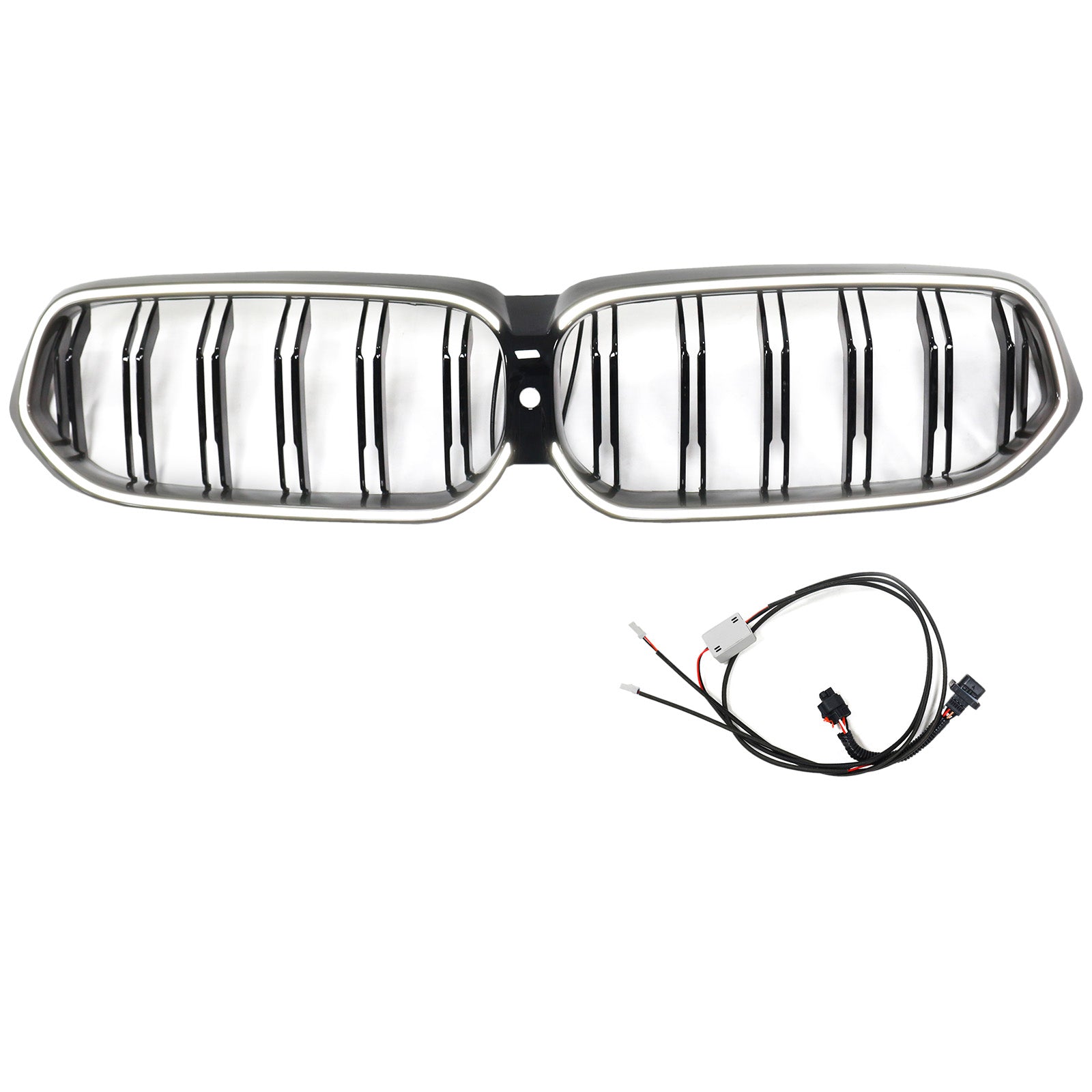 2020-2025 BMW 6 Series G32 Double Slat Black Front Kidney Grill Grille