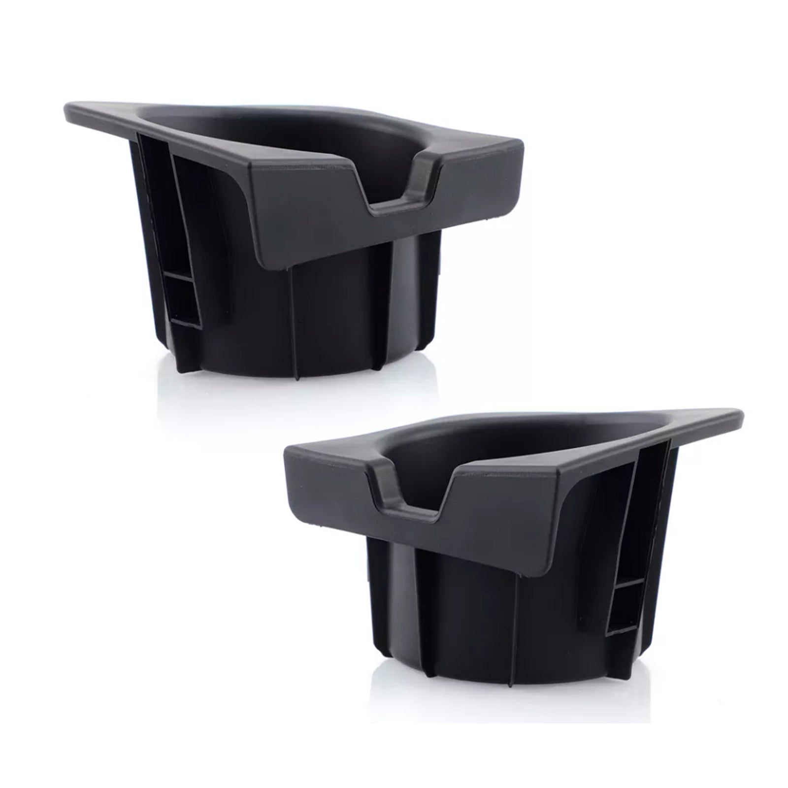 2005-2017 Toyota Tacoma 2PCS Right+Left Black Center Console Cup Holder Insert