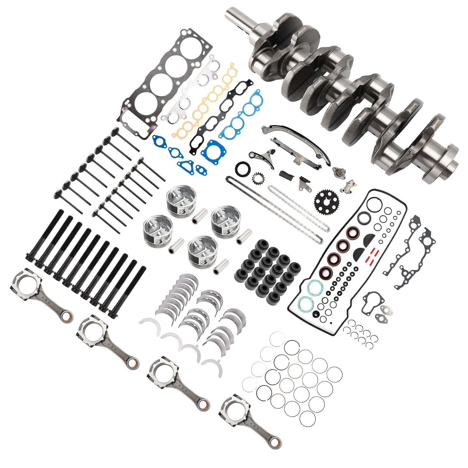 1995-2004 Toyota Tacoma 2.7L 2694CC l4 DOHC 3RZ-FE Engine Overhaul Rebuild Kit 13411-75901 3-3SRH106