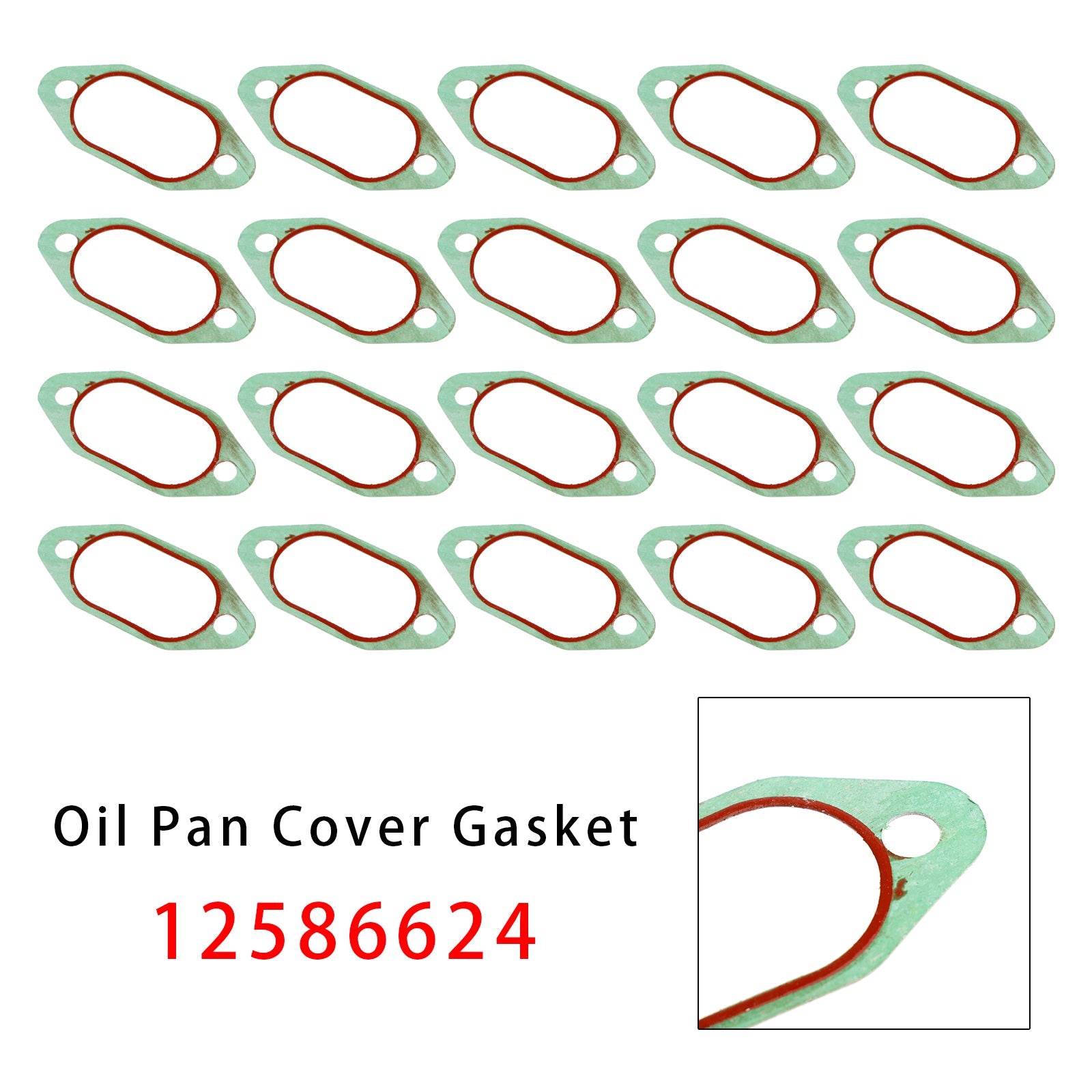 20PCS 12586624 Oil Pan Cover Gasket