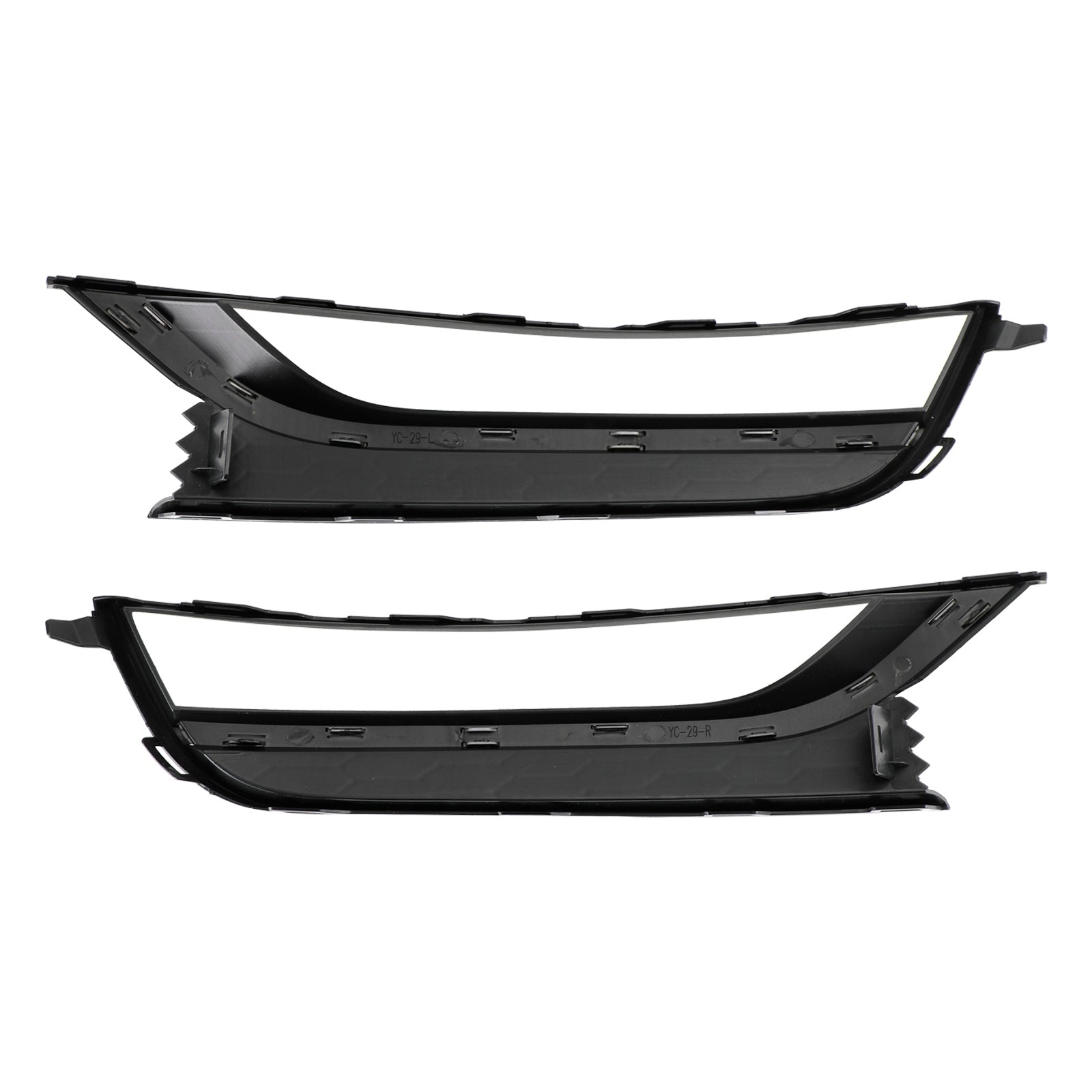 2012-2015 VW Passat 2PCS Front Honeycomb Driving Fog Light Cover Black