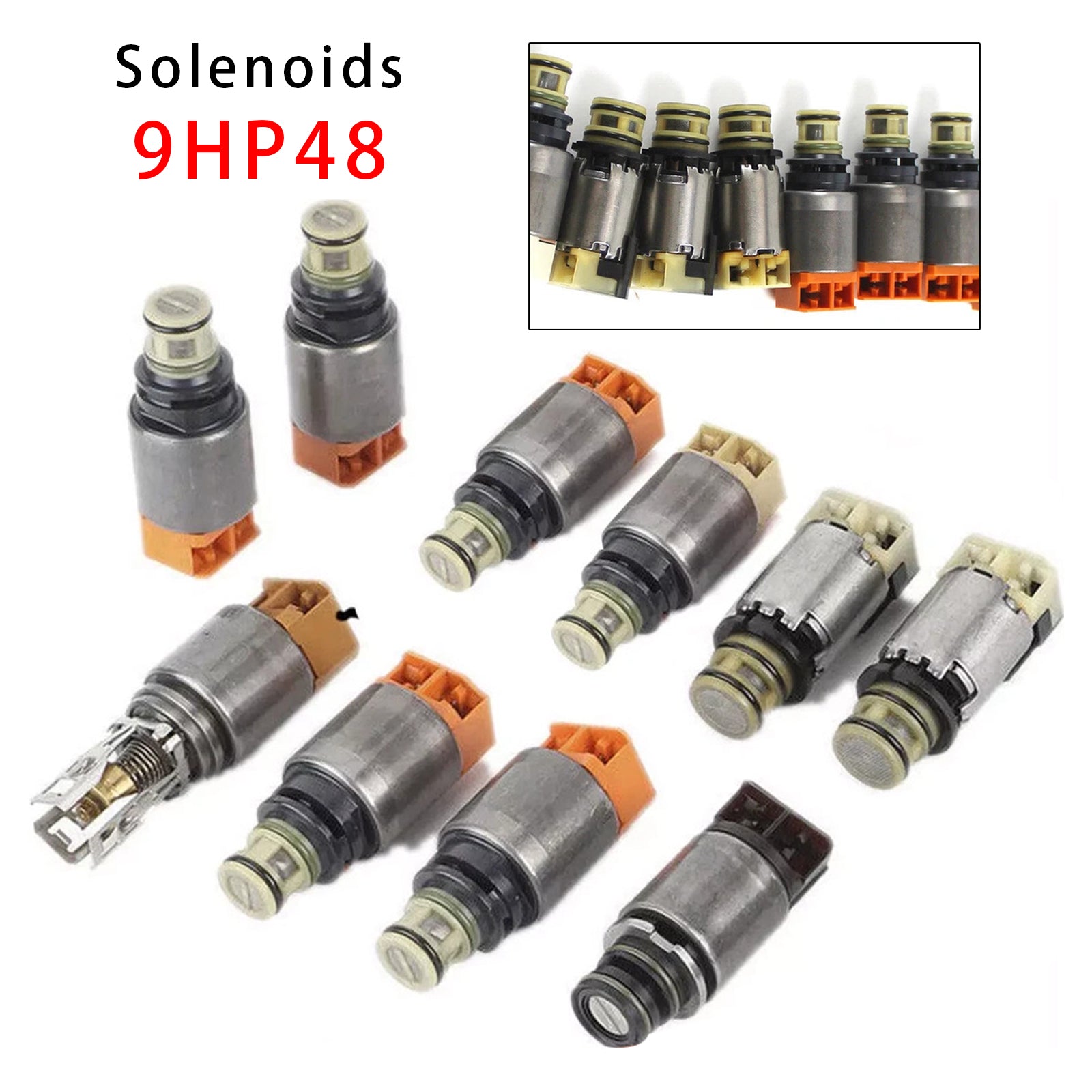 2014 For Acura MDX 9 SP AWD V6 3.5L 10PCS 9HP48 Auto Transmission Gearbox Solenoid Kit 948TE