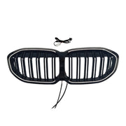 2019-2024 Fit BMW 1 Series F40 Double Slat Kidney Grill Grille Gloss Black