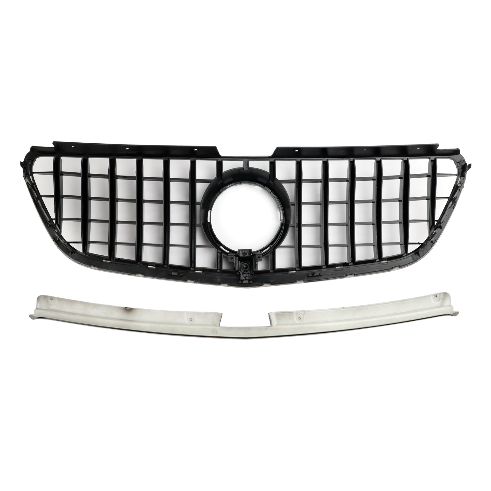 2015-2019 Vito W447 Mercedes GT Stlye Gloss Black Front Bumper Grill Grille