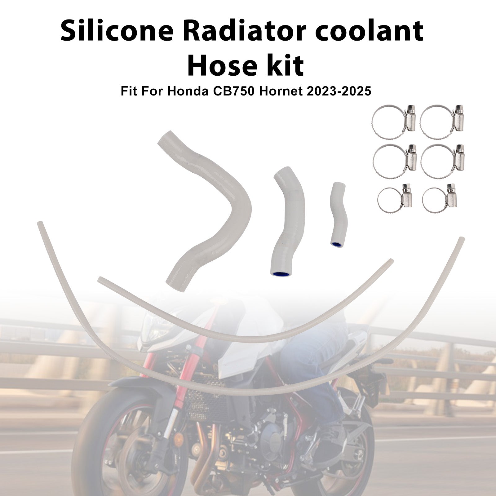 Silicone Radiator coolant Hose For Honda CB750 Hornet XL750 Transalp 23-25