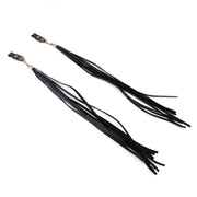 Handlebar Tassel Brake Lever Grip Decoration Black For Dyna Road Glide Road King