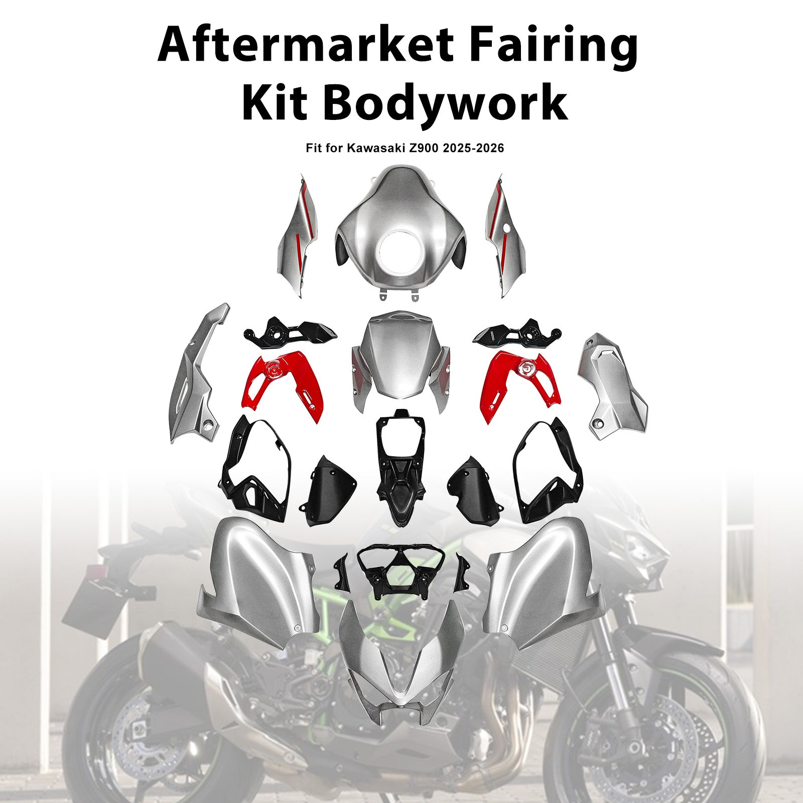 Injection Bodywork Fairing Kit for Kawasaki Z900 2025-2026