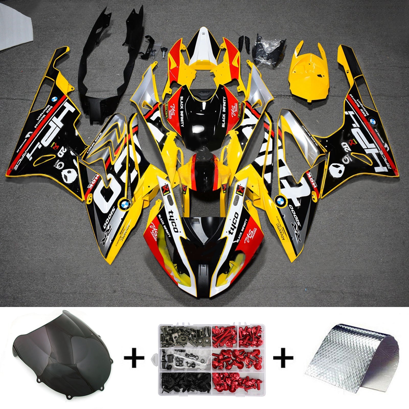 2017-2018 BMW S1000RR Injection Fairing Kit Bodywork Plastic ABS