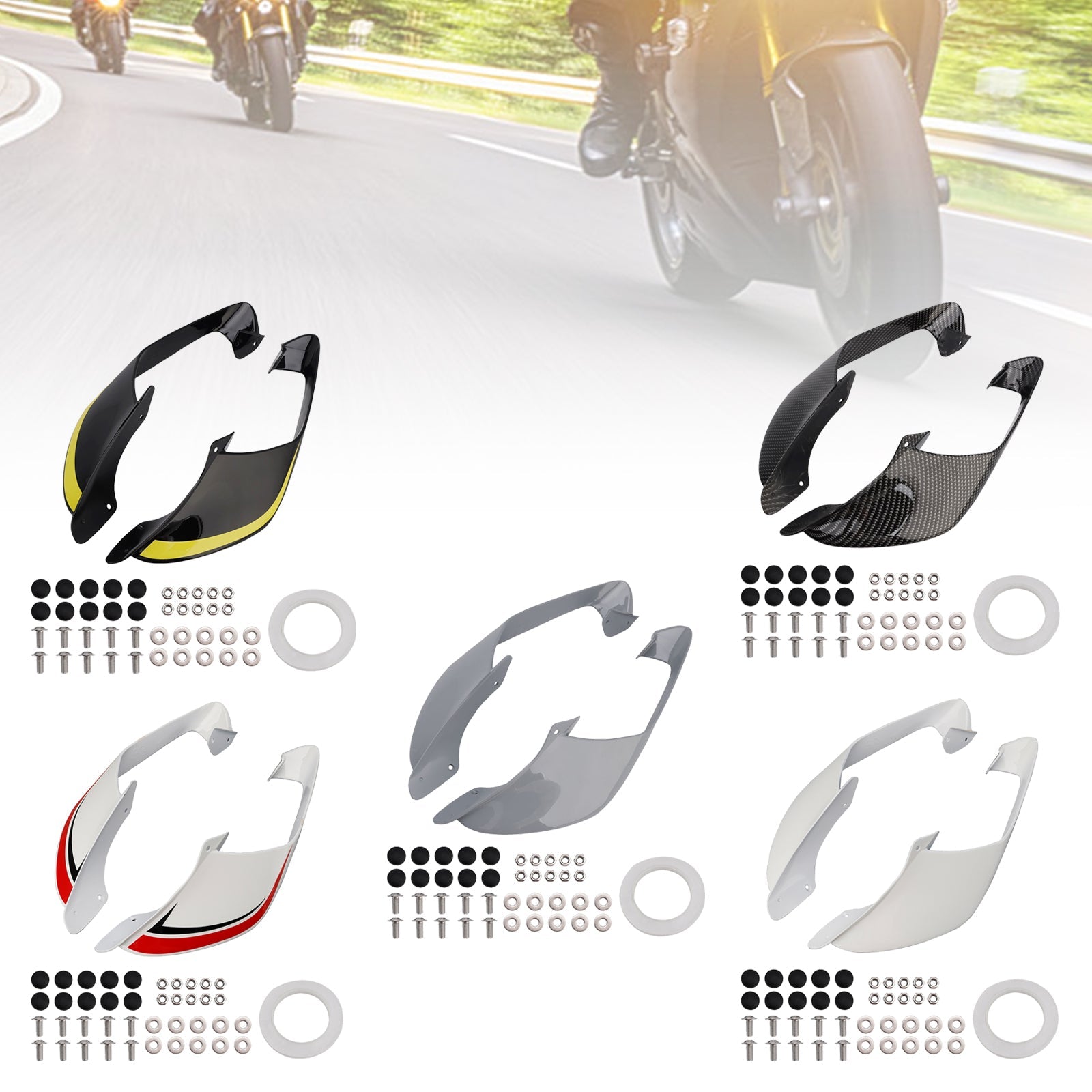 2021-2024 Yamaha YZF R1 R1M Front Side Winglets Wings Spoiler Fairing
