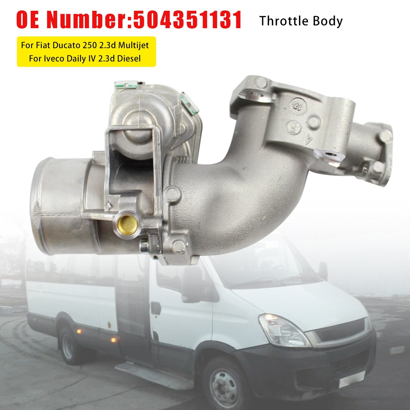 07.2006-up Fiat Ducato 250 2.3d Multijet 88/96 KW 2287 ccm Throttle Body 504351131 504345920