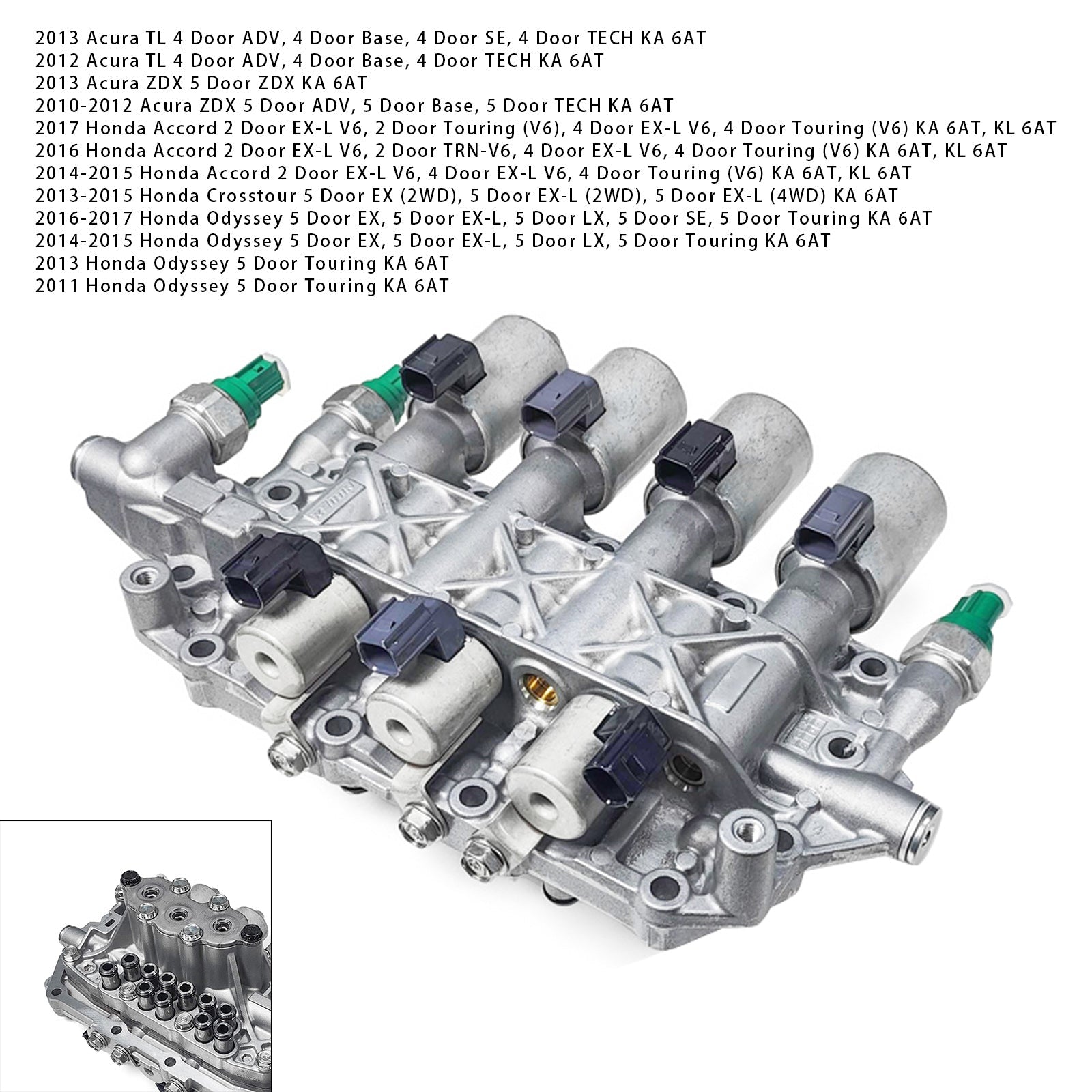 2016-2020 Honda Pilot 5 Door EX (2WD), 5 Door EX (AWD), 5 Door EX-L (2WD) Sport Brand New Linear Transmission Shift Solenoid 27700-5b7-000