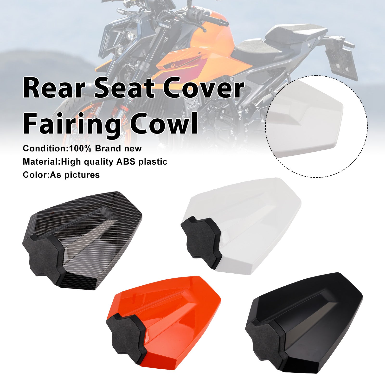 2024-2025 For Duke 990 Rear Pillion Seat Cover Fairing Cowl