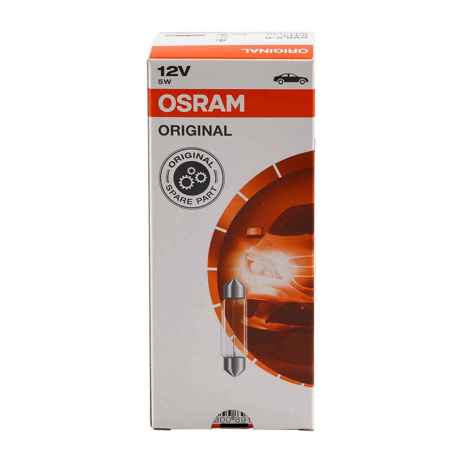 10PCS Car Light Tubular Lamp bulb C5W SV8.5 43MM 6413 12V 5W For OSRAM
