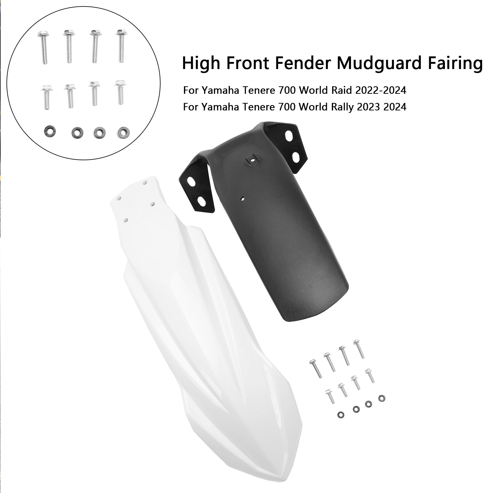 2023 2024 Yamaha Tenere 700 World Rally High Front Fender Mudguard Fairing