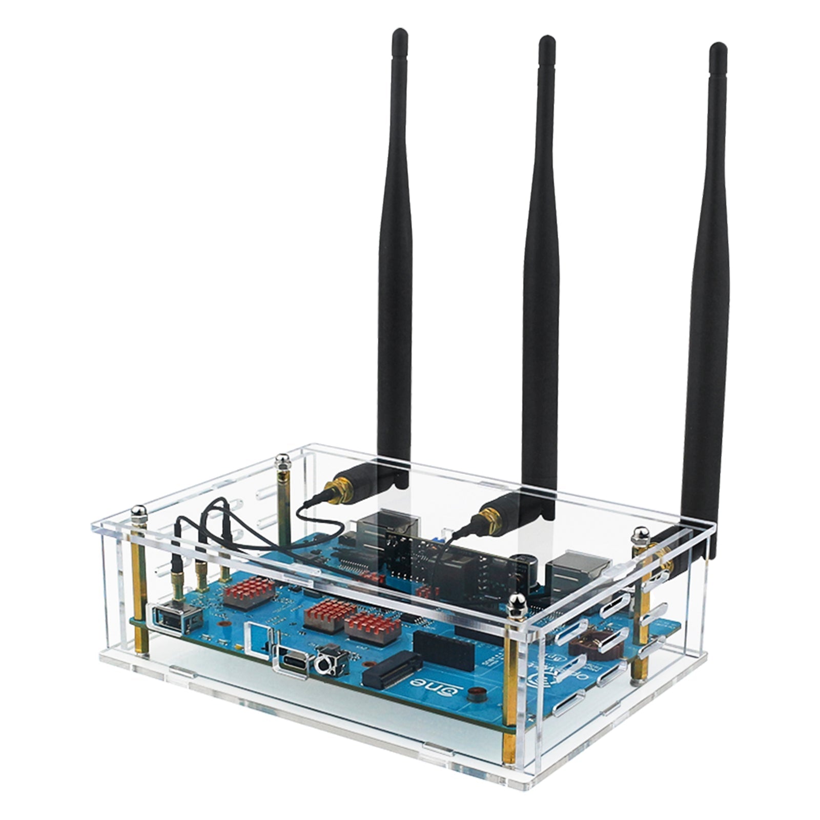BananaPi Openwrtone Shell Acrylic Transparent Protective Shell External Antenna