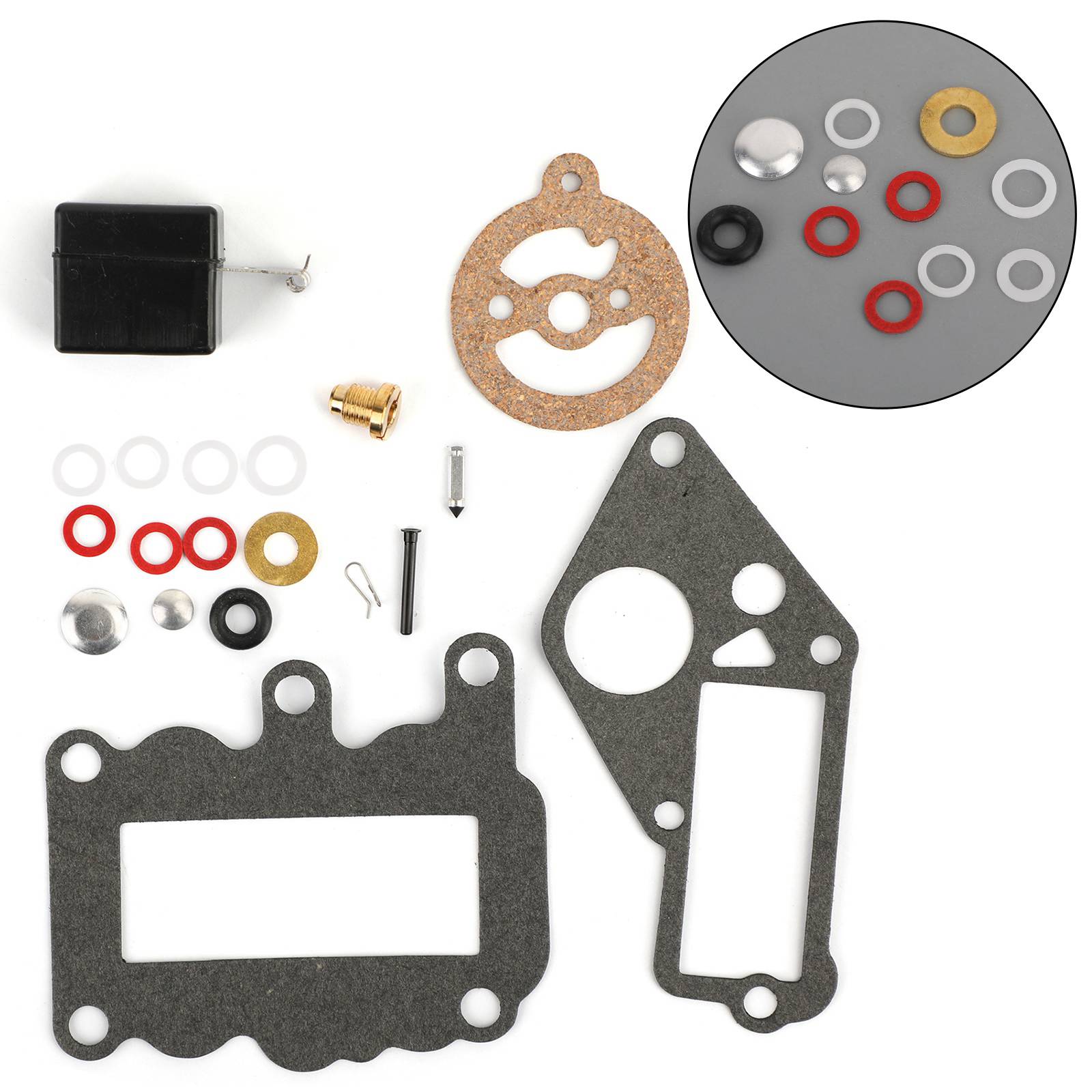 Areyourshop Carburetor Carb Kit Rebuild for Johnson Evinrude 1964-1973 9.5 HP 382048 765630