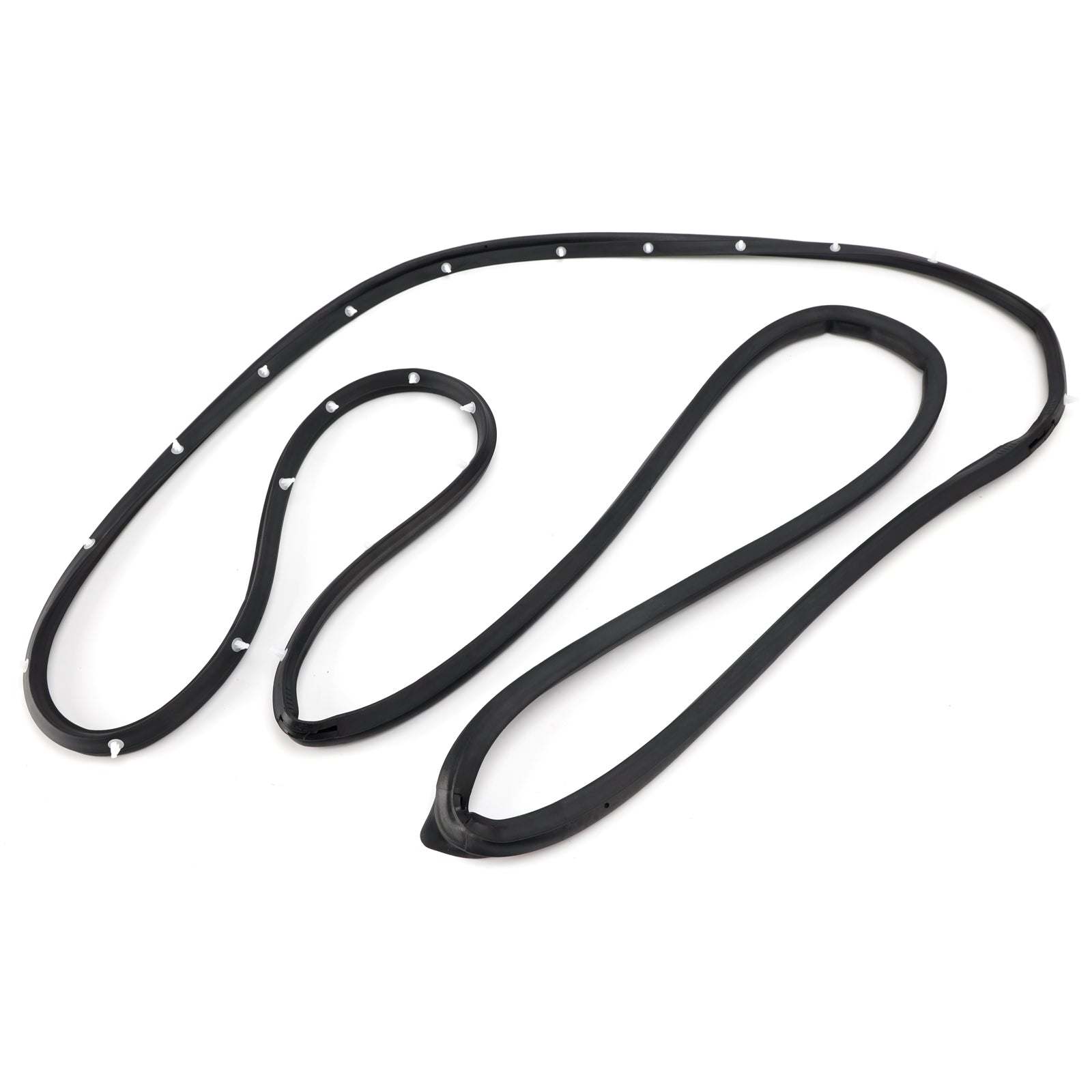 2Pcs Left+Right Front Door Weatherstrip For Toyota Land Cruiser 70 Series 67861-60020