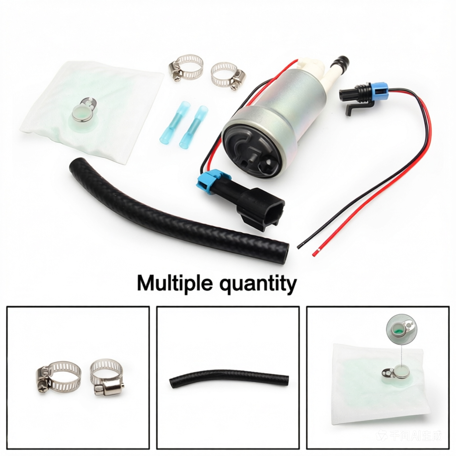 525lph F90000285 Hellcat Fuel Pump & Install Kit E85 Compatible Fit Walbro TI