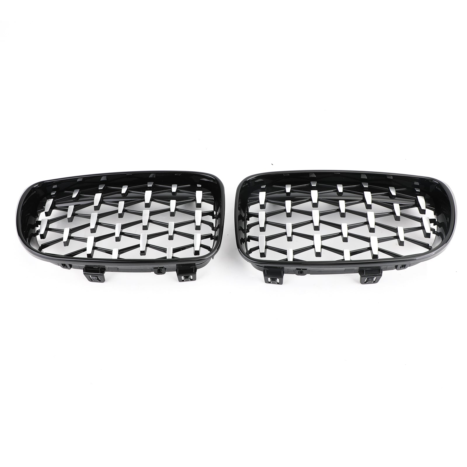Front Grille Fit for BMW 1 Series E81 E87 E82 E88 128i 135i 2008-2012 Black & Chrome Generic