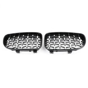 Front Grille Fit for BMW 1 Series E81 E87 E82 E88 128i 135i 2008-2012 Black & Chrome Generic