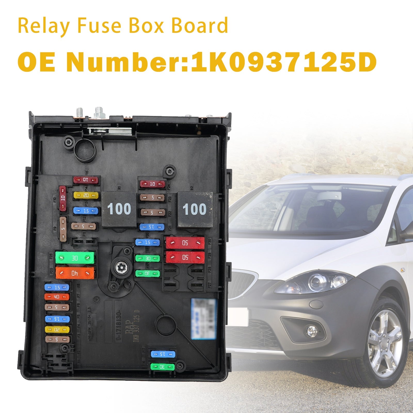Relay Fuse Box Board 1K0937125D For VW Jetta Golf MK5 Eos Rabbit Audi A3