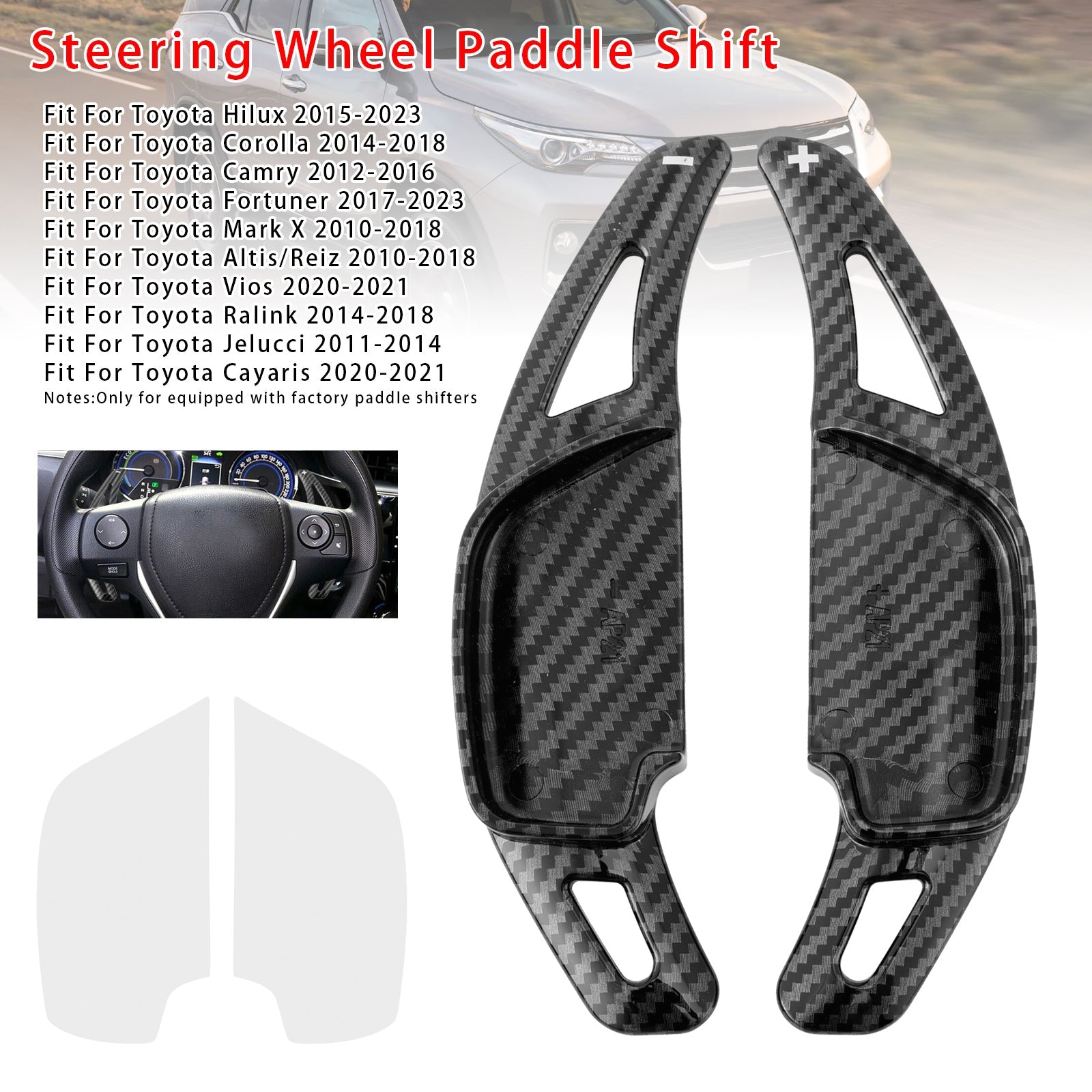 Steering Wheel Paddle Shifter For Toyota Hilux Fortuner
