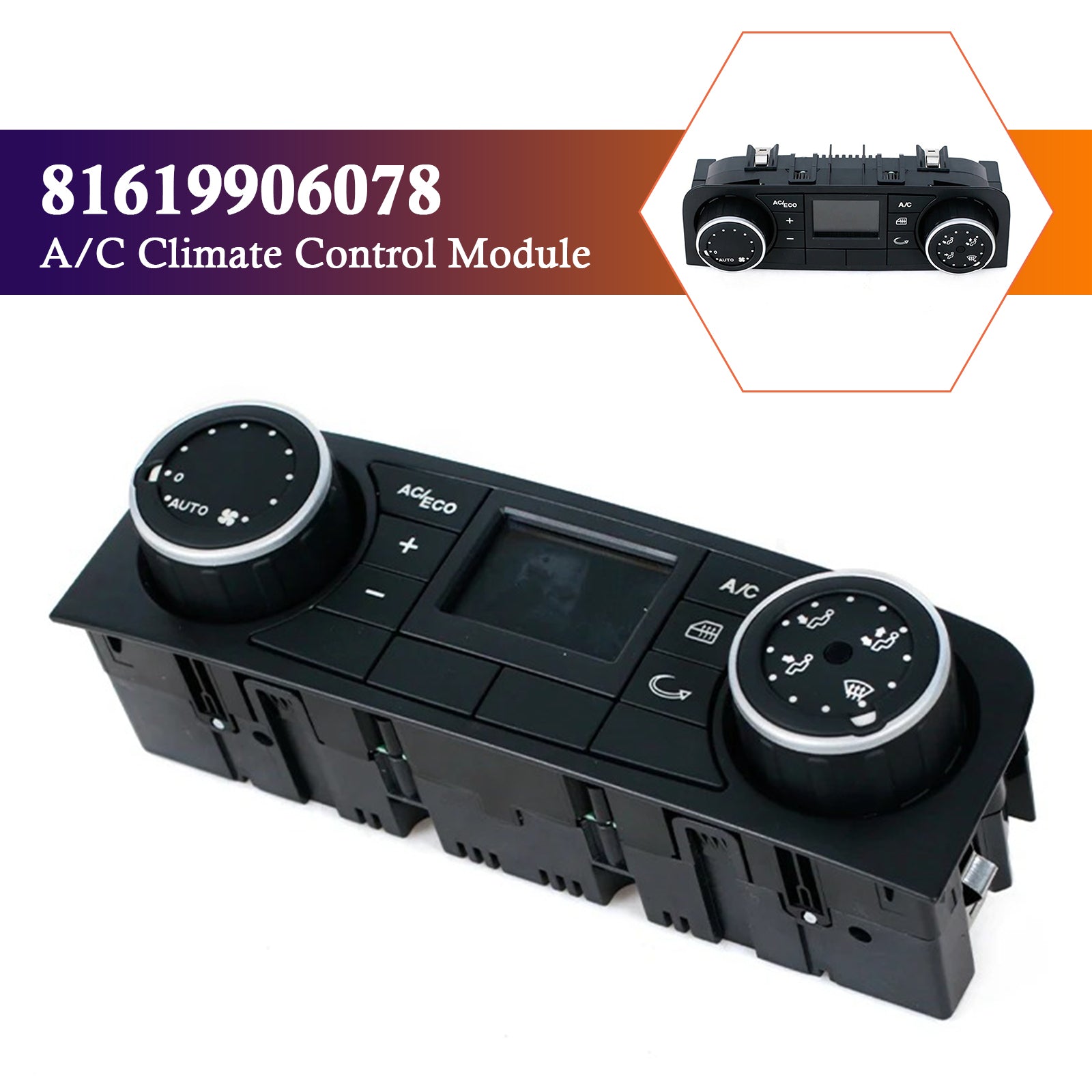 MAN TGS TGX TGL TGM Truck A/C Climate Control Unit Module 81619906078 81619906104