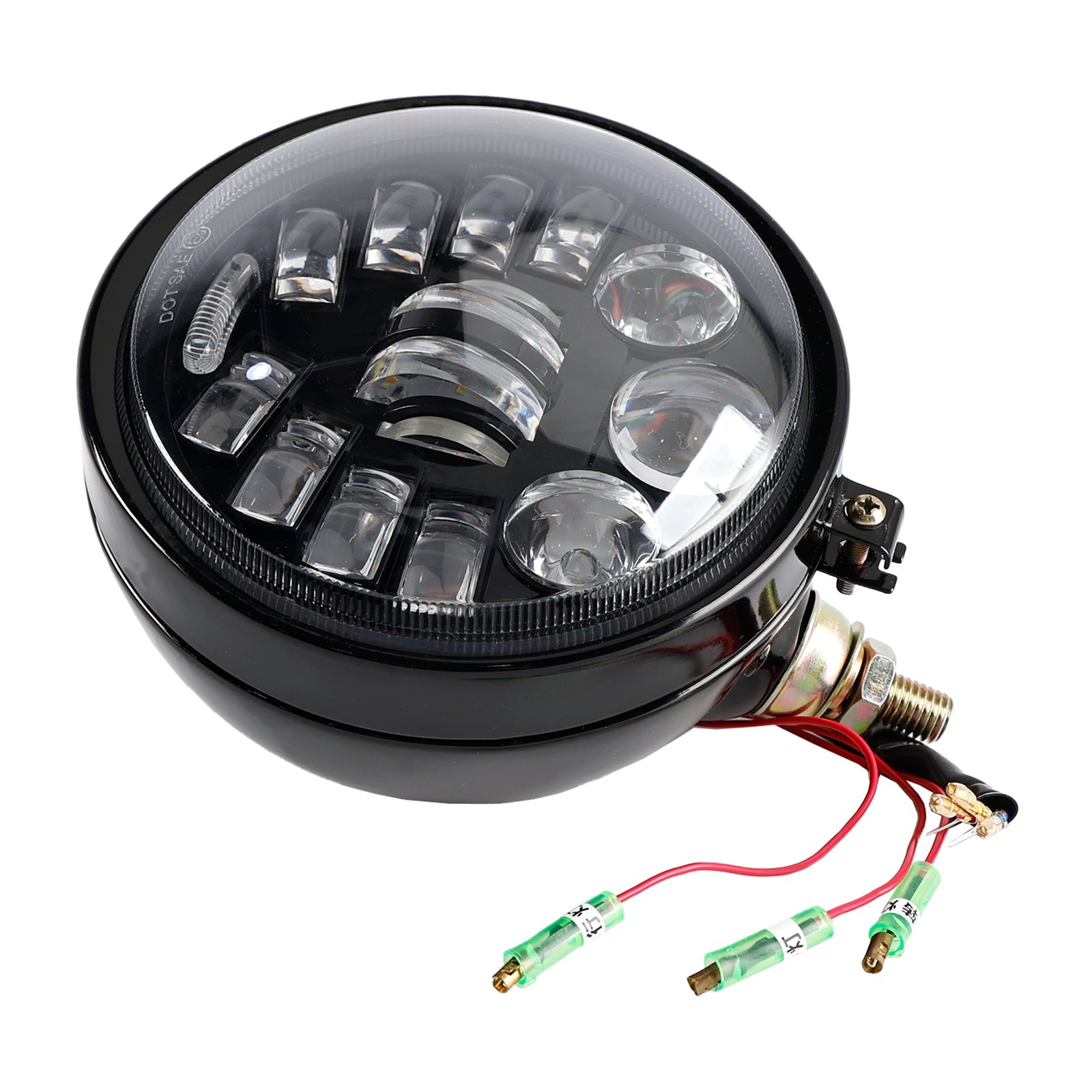 5.75" Headlight Spotlight Universal Multifunctional Black #82 For Motorcycle