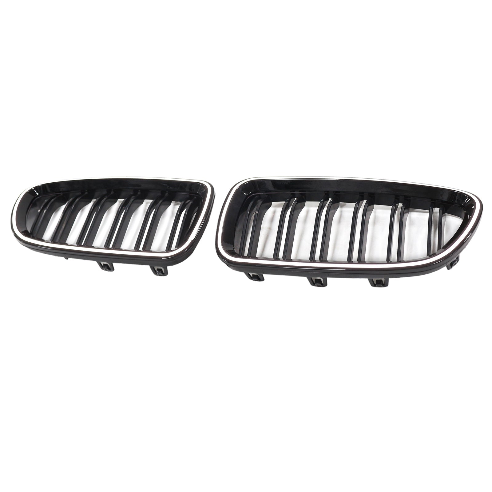 Kidney Bumper Grill Grille Fit BMW 5 Series F10 F11 2010-2016 Gloss Black 51137203649 51137203203