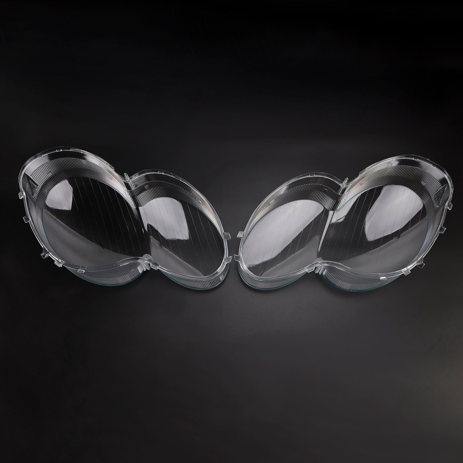 2003-2008 Benz W230/R230 SL500 SL600 2Pcs Headlight Shell Lens Cover+Glue