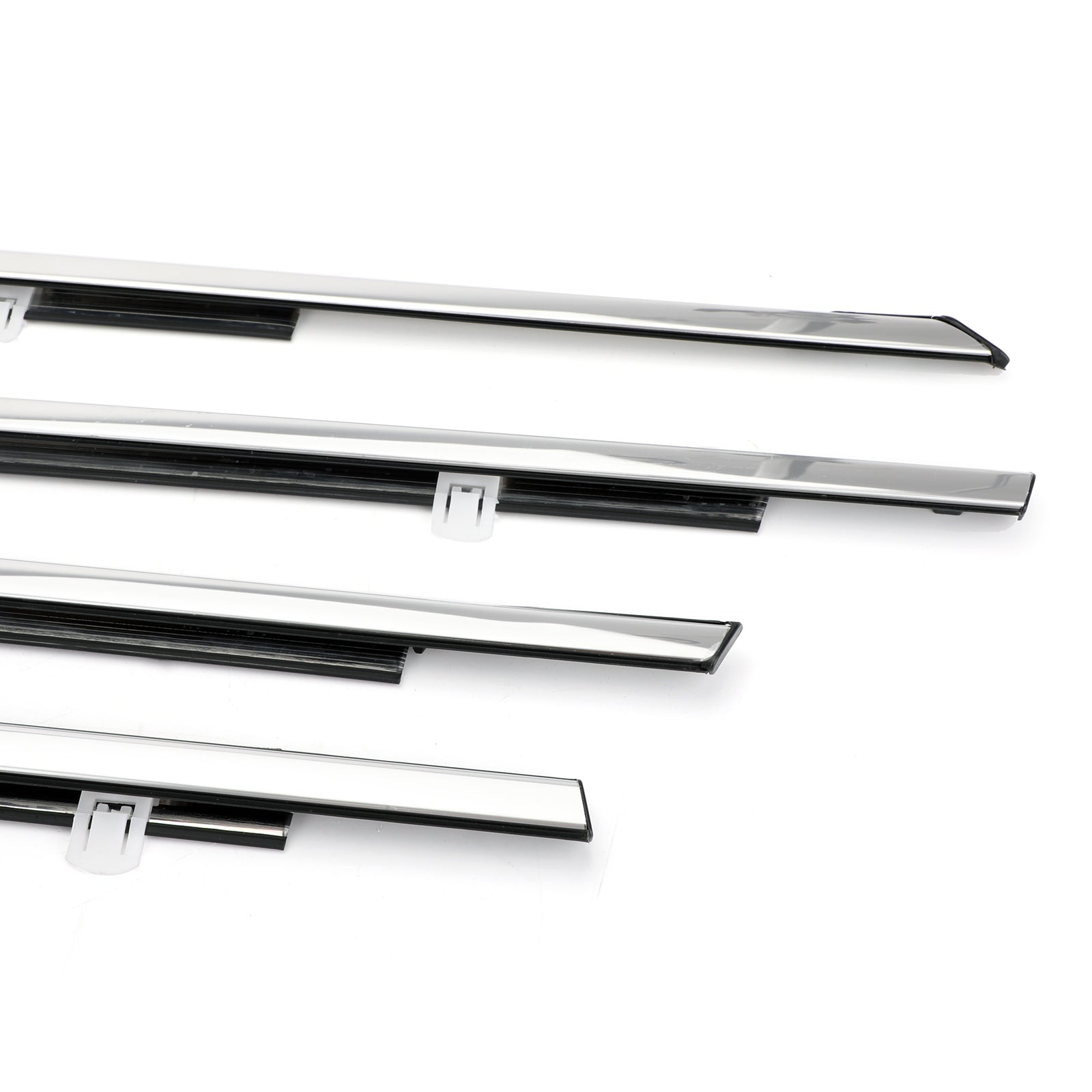 2008-2012 Honda Accord 4pcs Chrome Weatherstrip Window Moulding Trim Seal Belt