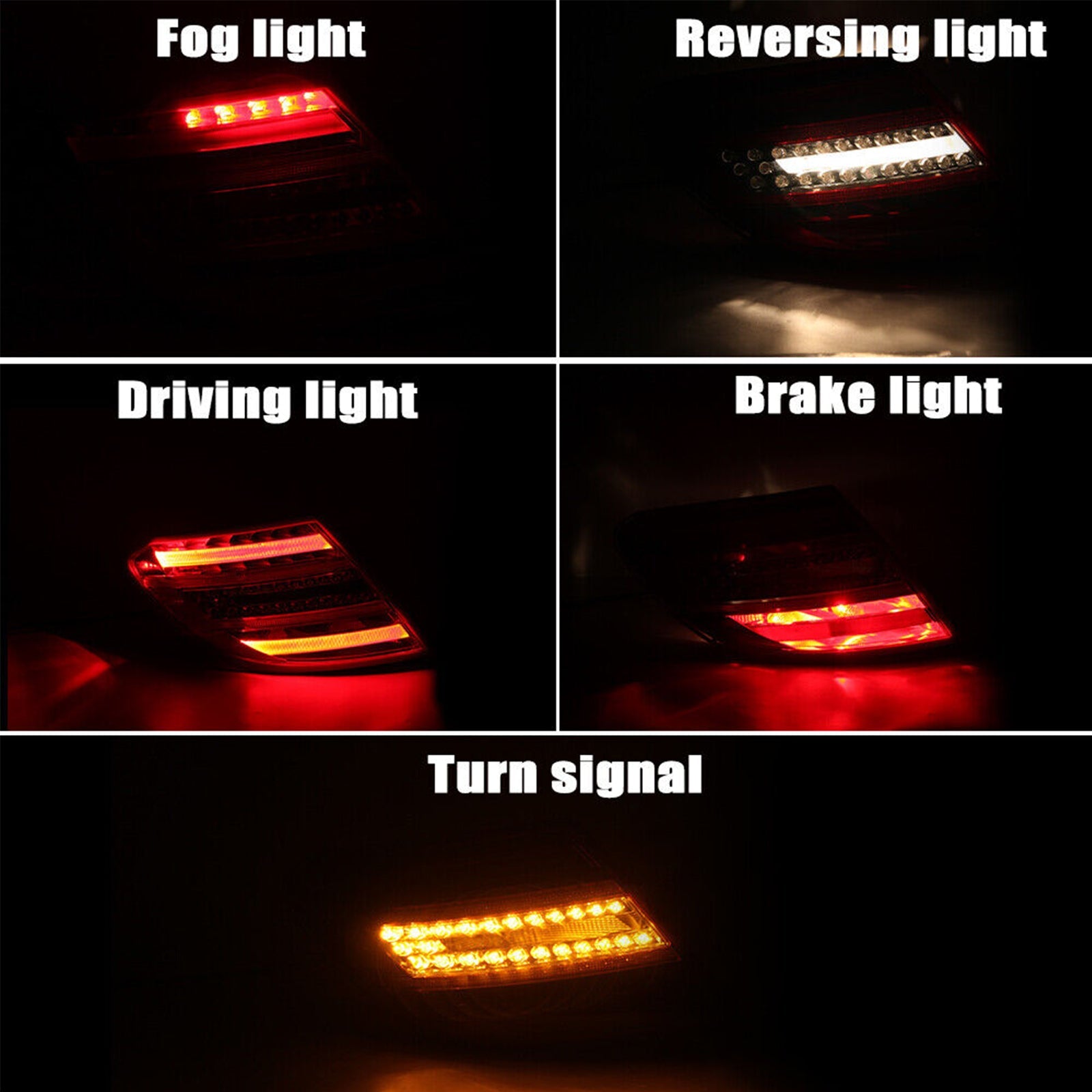 2011-2014 MERCEDES-BENZ W204 C250 C300 C350 C63 Left Tail Light Rear Lamp 2049060603