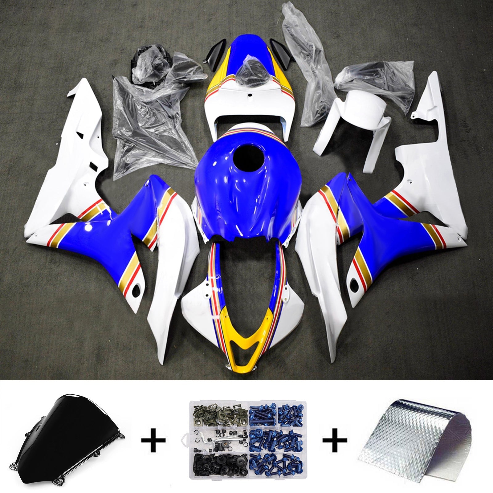 Injection Fairing Kit Bodywork Plastic ABS For Honda CBR600RR 2007-2008 F5