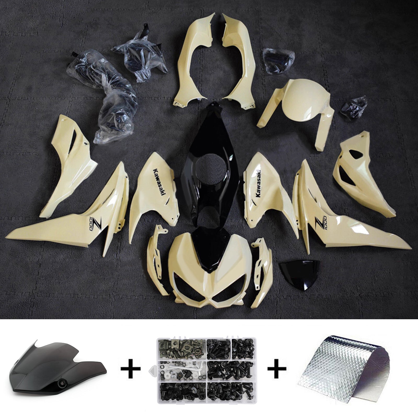 Injection Fairing Kit Bodywork Plastic ABS fit For Kawasaki Z1000 2014-2017