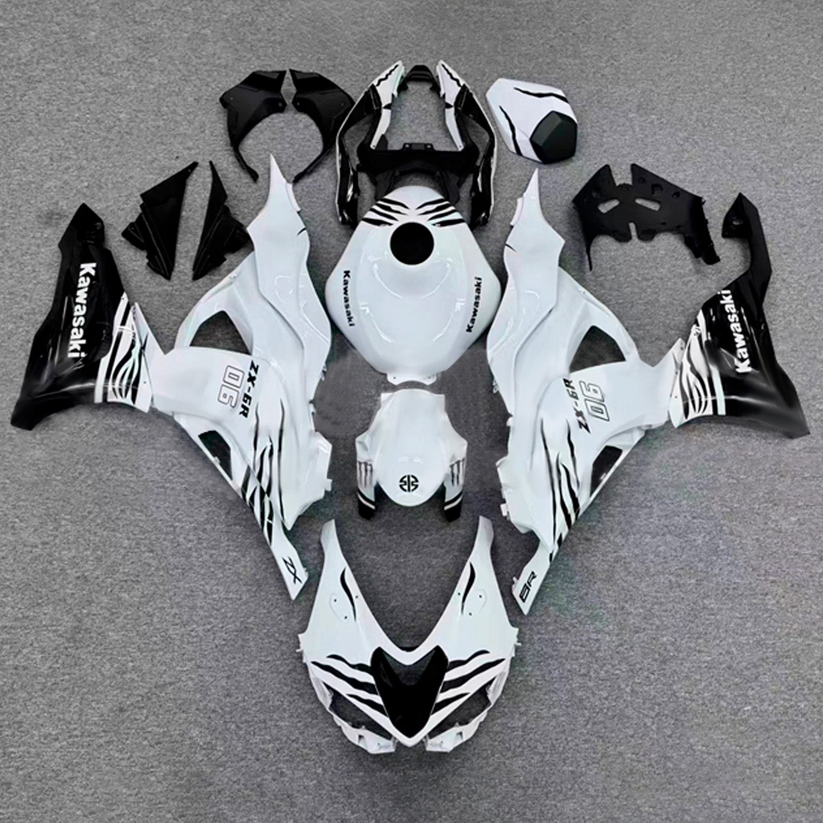 Injection Fairing Kit Bodywork Plastic ABS fit For Kawasaki ZX-6R 2024-2025