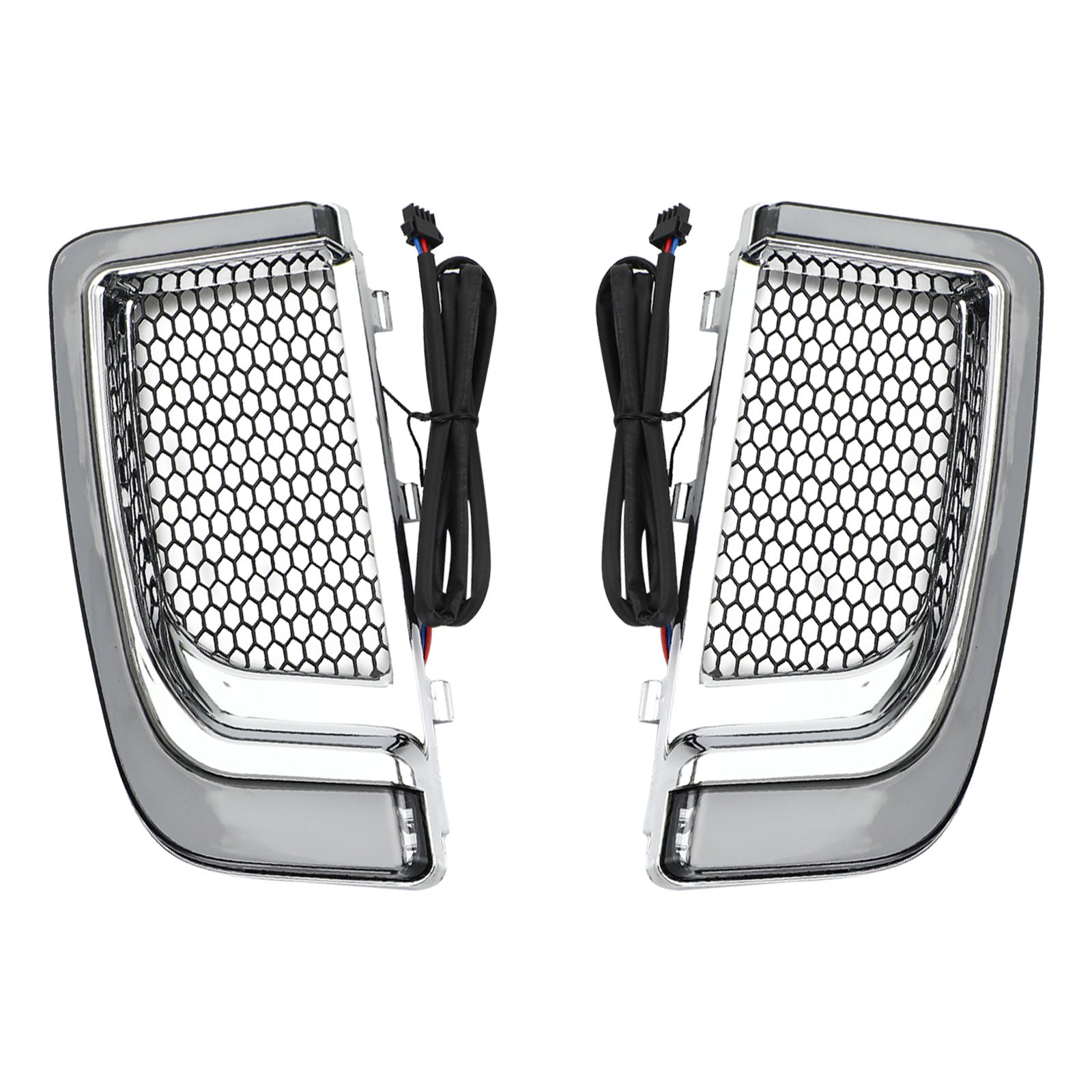Tracer LED Lower Fairing Lower Grills Lights For Electra FLH/T Road Glide Black