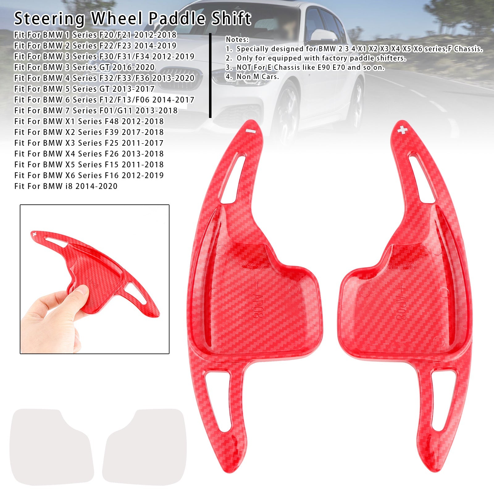 Steering Wheel Paddle Shifter Extensions For BMW F22 F23 X1 X6
