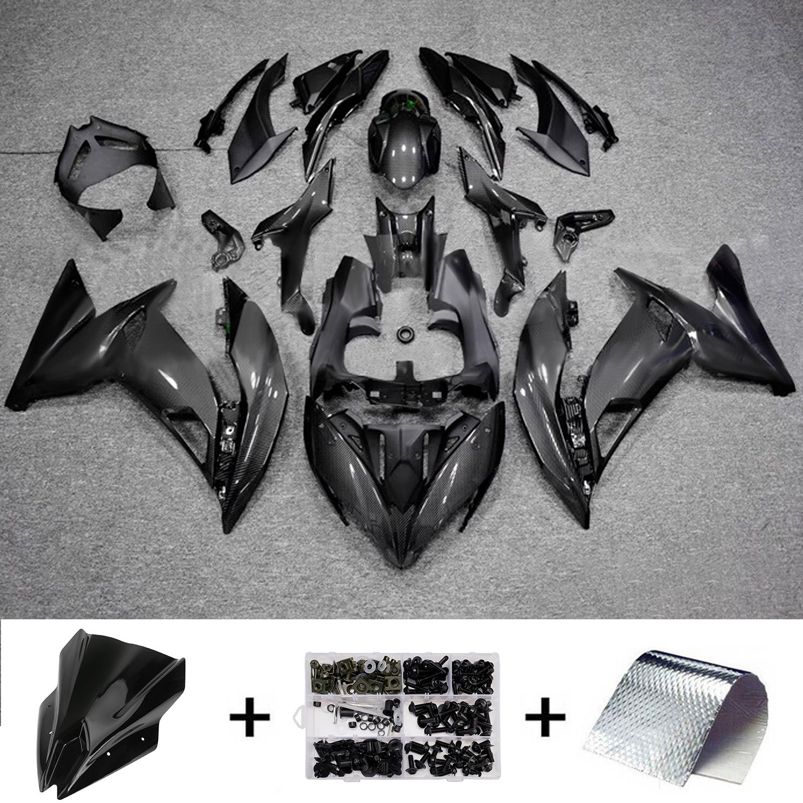 Injection Fairing Kit Bodywork Plastic ABS fit For Kawasaki ER-6F Ninja650R 2017-2019
