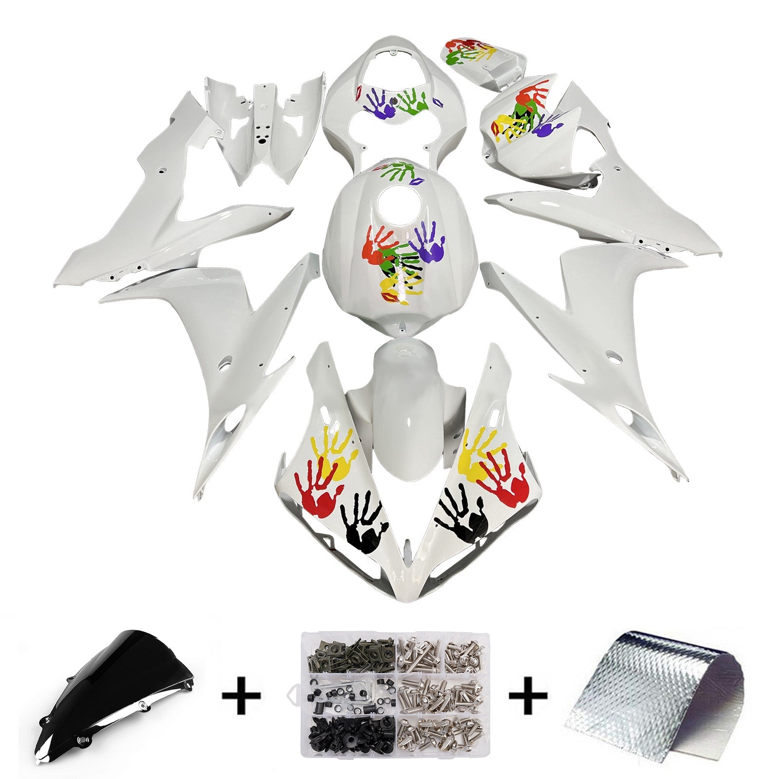 Injection Fairing Kit Bodywork Plastic ABS For Yamaha YZFR1 YZF-R1 2004-2006