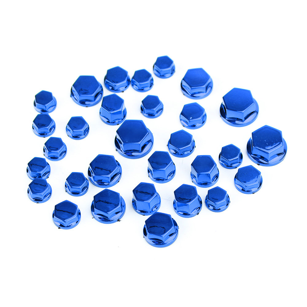 30 Screw Cap Cover Hexagon Socket For Suzuki Motorcycle Moped Scooter Blue