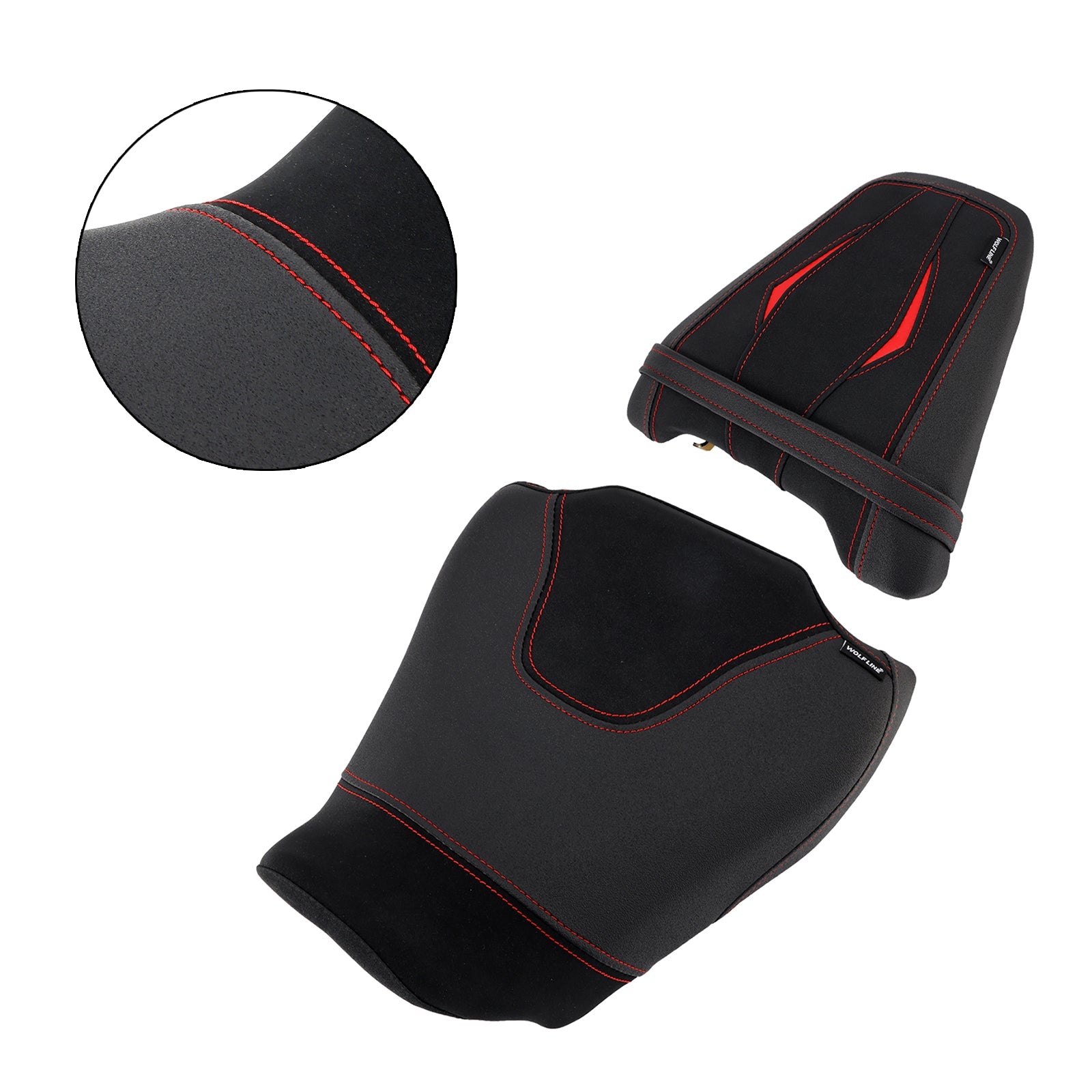 2024-2025 For Honda Cb650R Cbr650R Lower Front W/ Rear Seat Driver Pillion Black2
