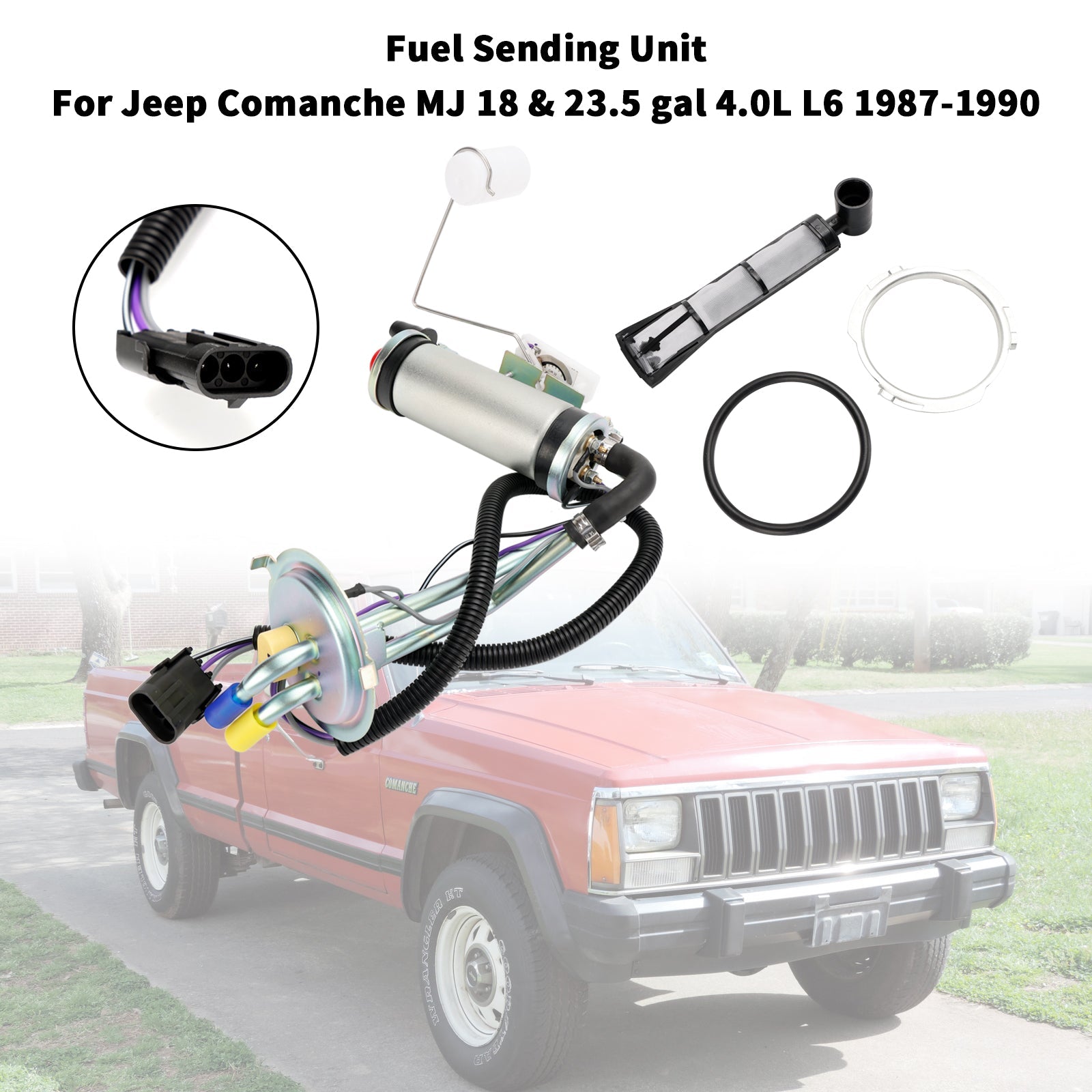 1987-1990 Jeep Comanche MJ Gas Tank Sending Unit w/ F.I. w/ the Fuel Pump