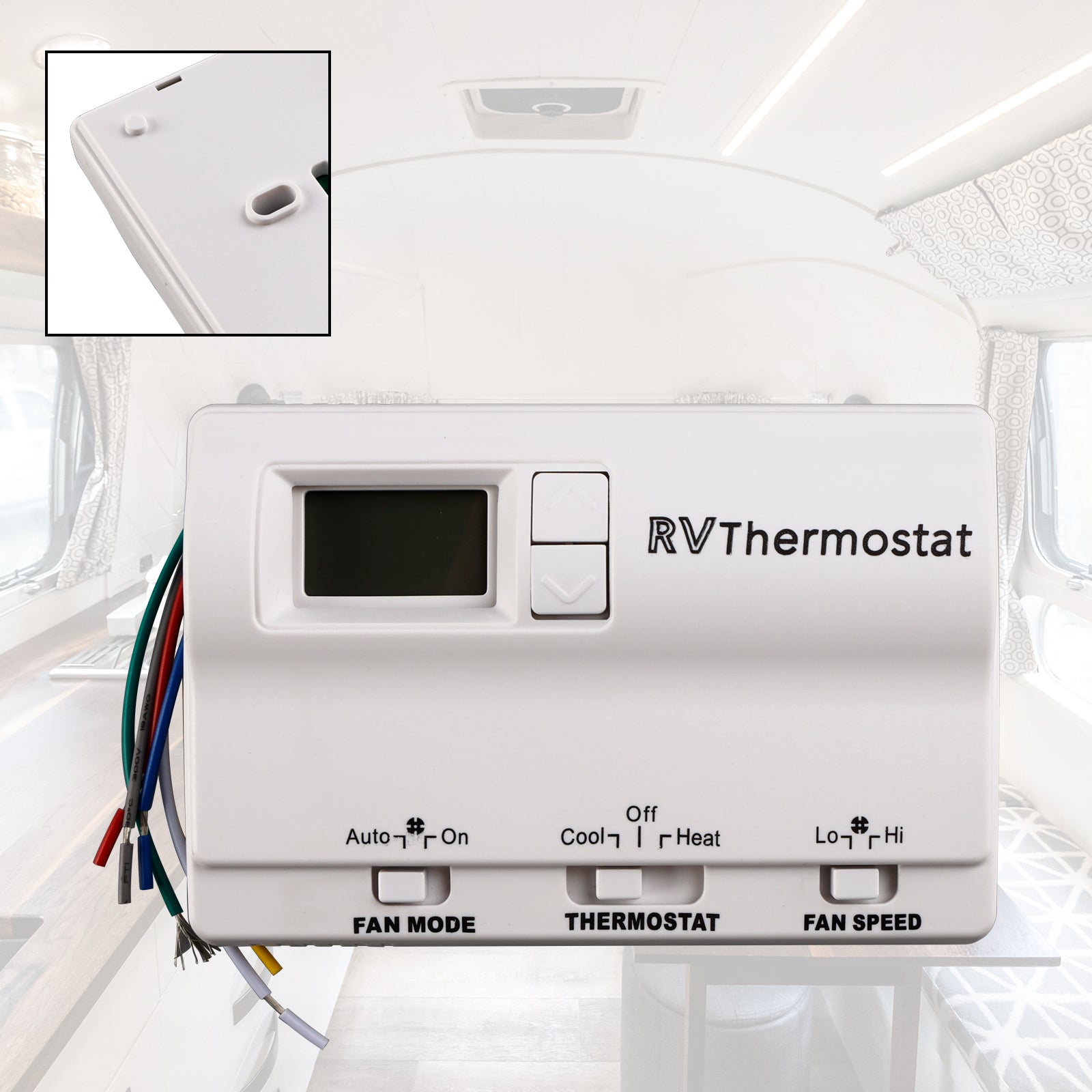 Heat/Cool Digital Thermostat Replacement Compatible with Coleman 83303362 White