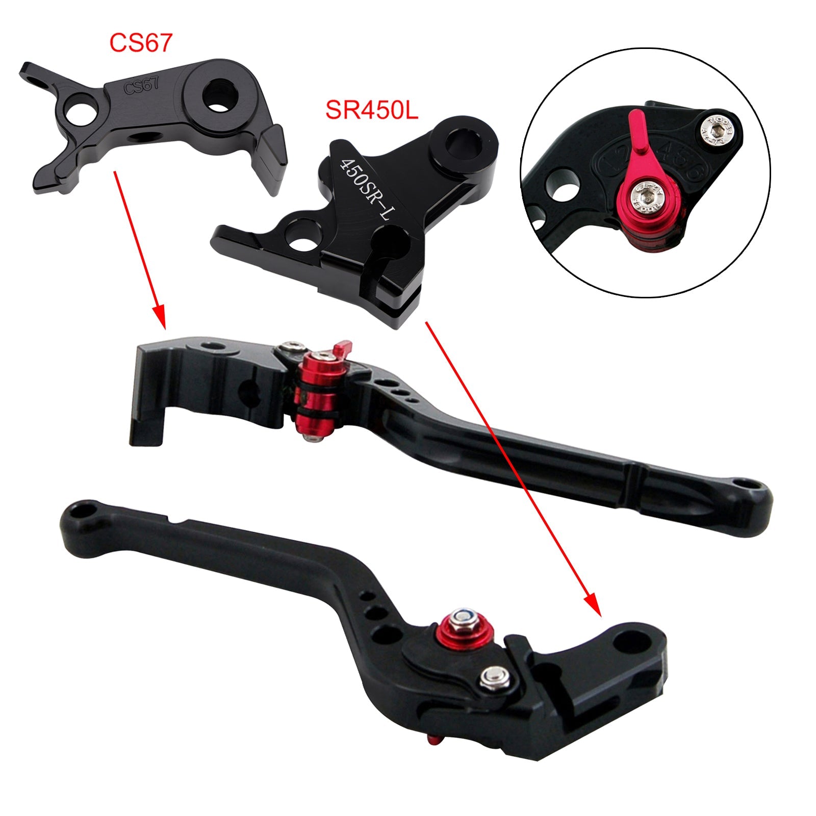 Long Clutch Brake Lever fit for VOGE DS900X 900DSX 2024-2026